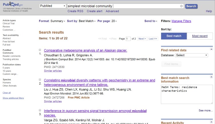 PubmedSimpleMicrobiome